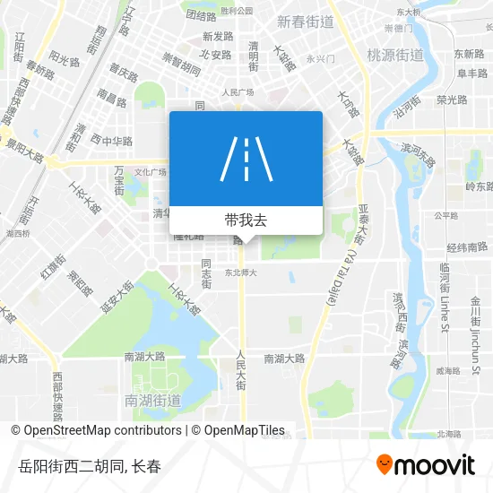 岳阳街西二胡同地图