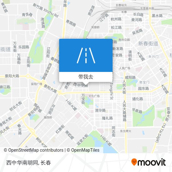 西中华南胡同地图
