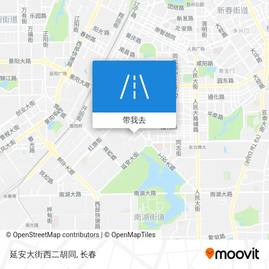 延安大街西二胡同地图