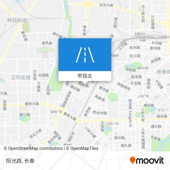 阳光路地图