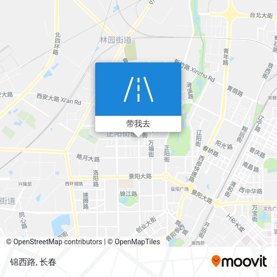 锦西路地图
