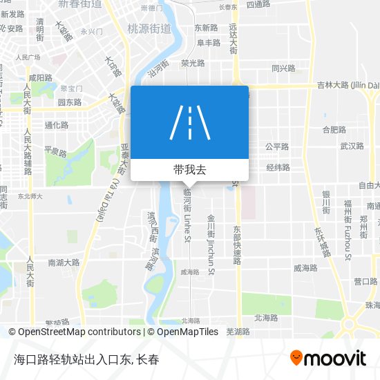 海口路轻轨站出入口东地图