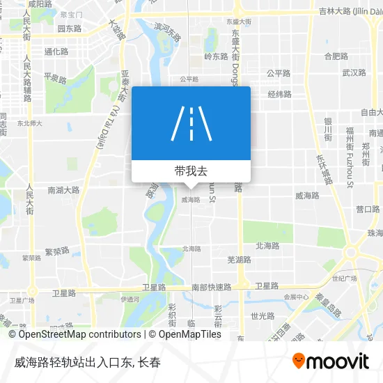 威海路轻轨站出入口东地图