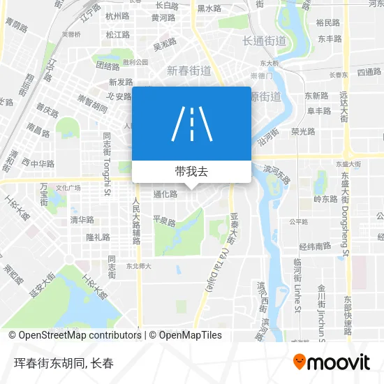 珲春街东胡同地图