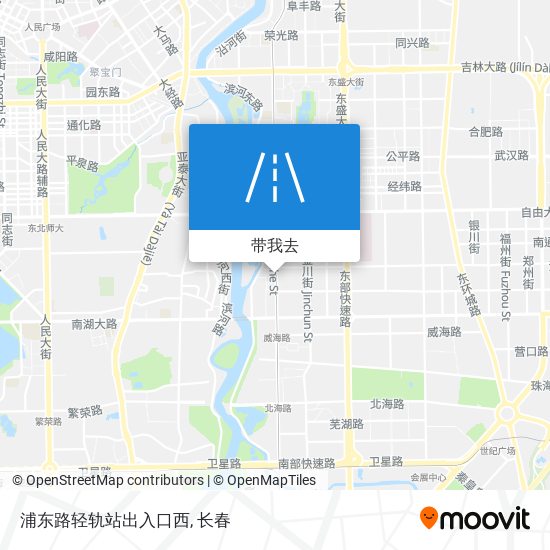 浦东路轻轨站出入口西地图