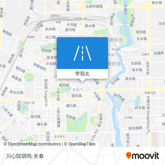 川心院胡同地图