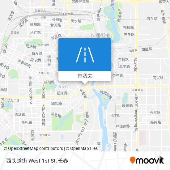 西头道街 West 1st St地图