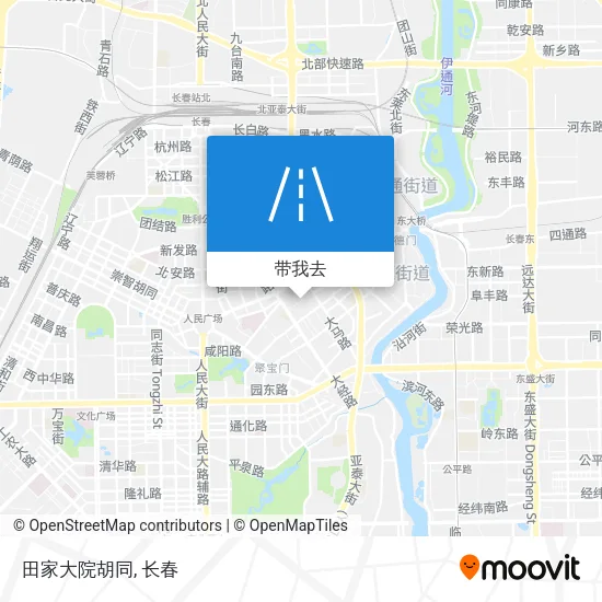 田家大院胡同地图