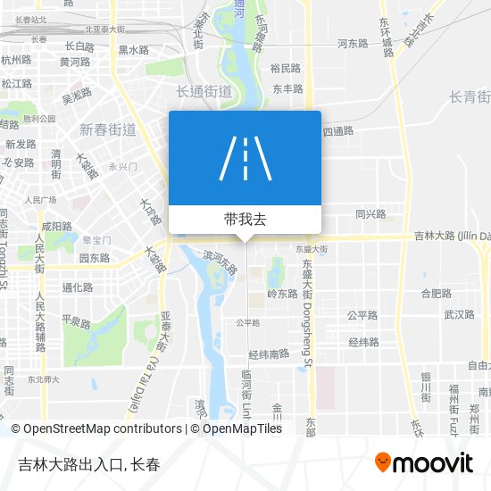 吉林大路出入口地图