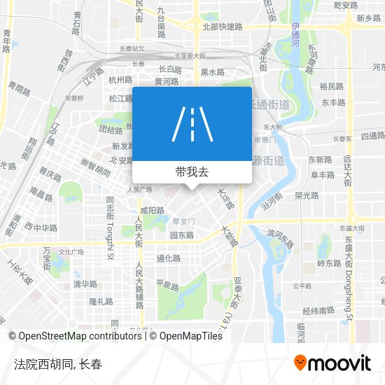 法院西胡同地图