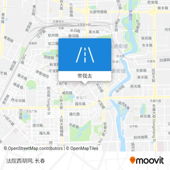 法院西胡同地图