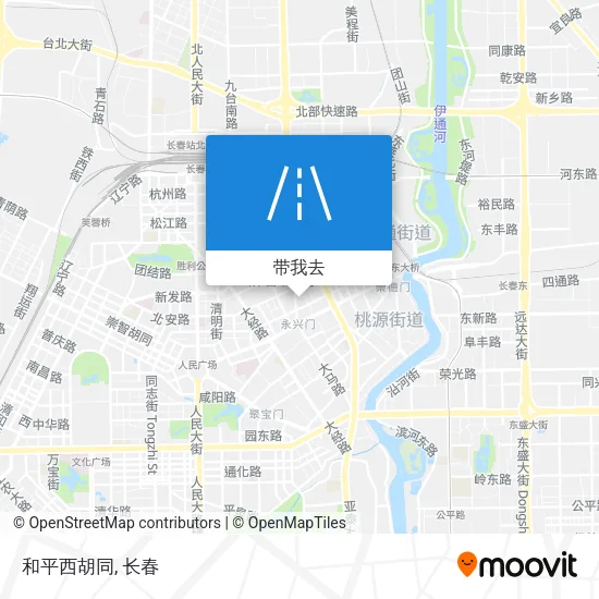 和平西胡同地图