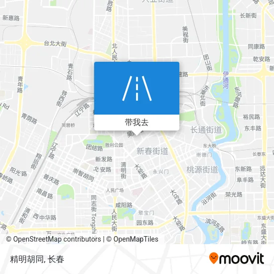 精明胡同地图