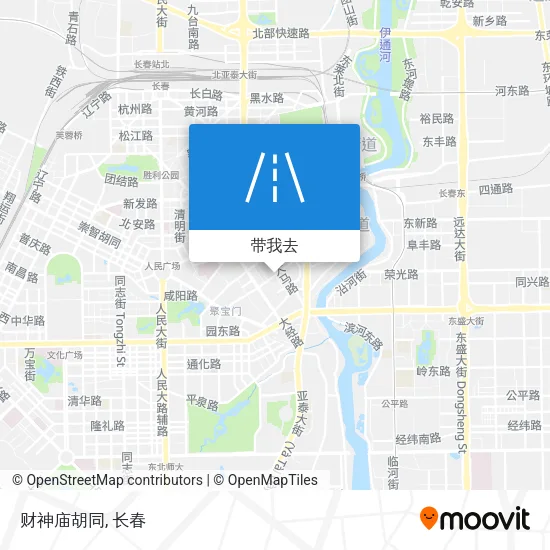 财神庙胡同地图