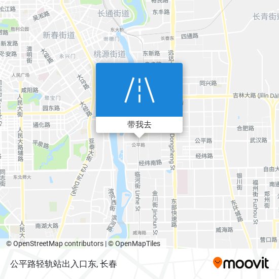 公平路轻轨站出入口东地图