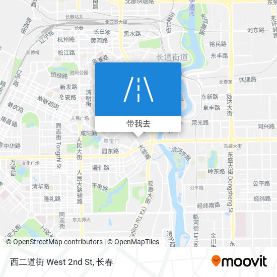 西二道街 West 2nd St地图