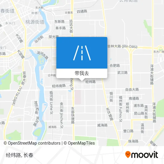 经纬路地图