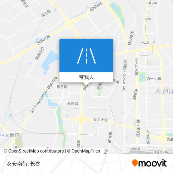 农安南街地图