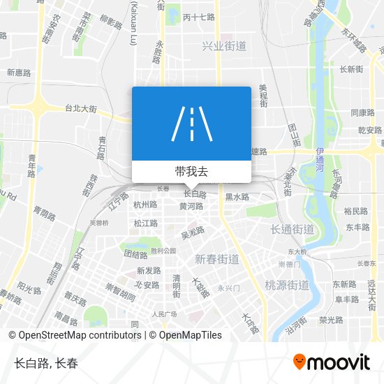长白路地图