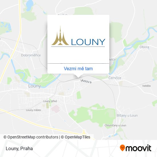 Louny mapa