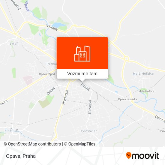 Opava mapa