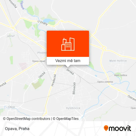 Opava mapa