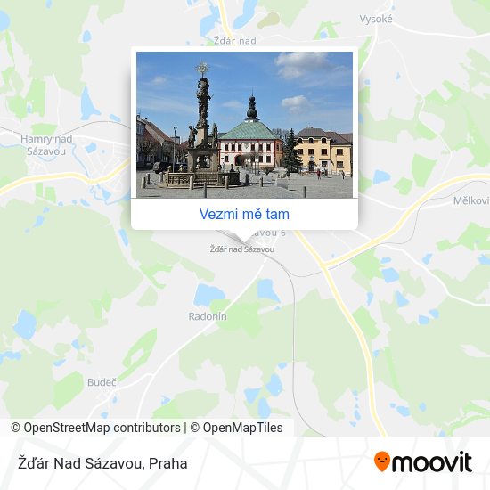 Žďár Nad Sázavou mapa