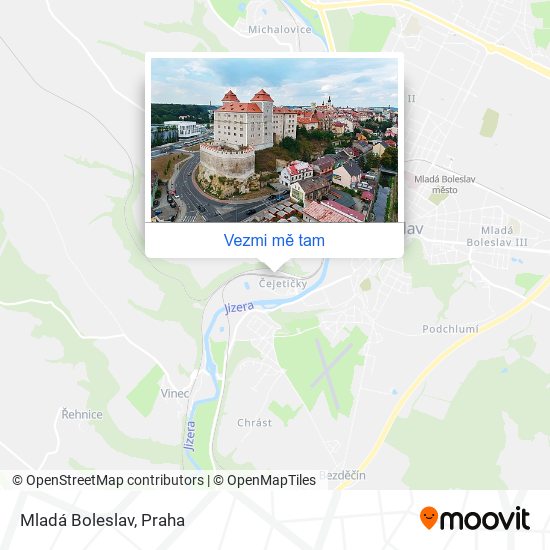 Mladá Boleslav mapa