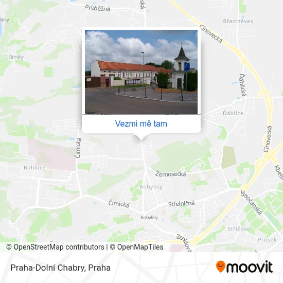 Praha-Dolní Chabry mapa