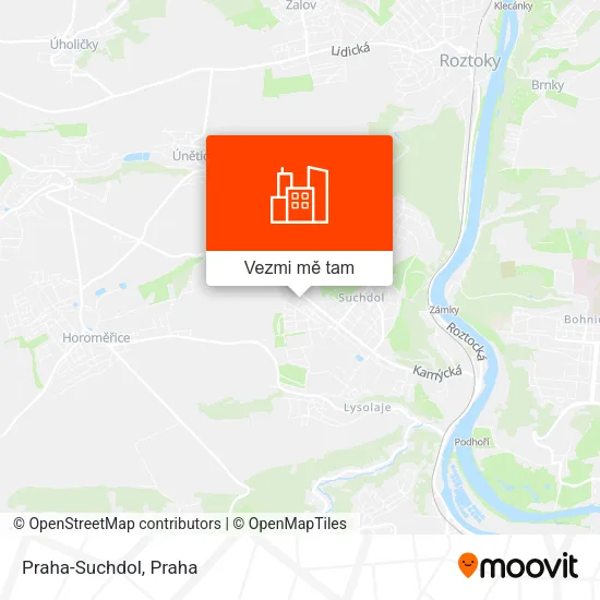 Praha-Suchdol mapa