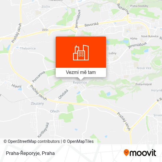 Praha-Řeporyje mapa