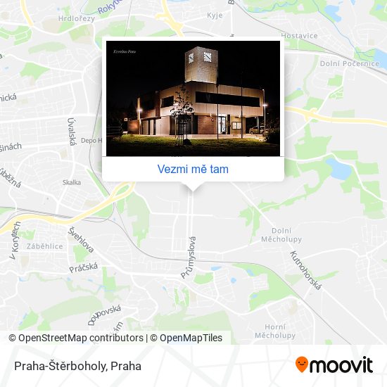 Praha-Štěrboholy mapa