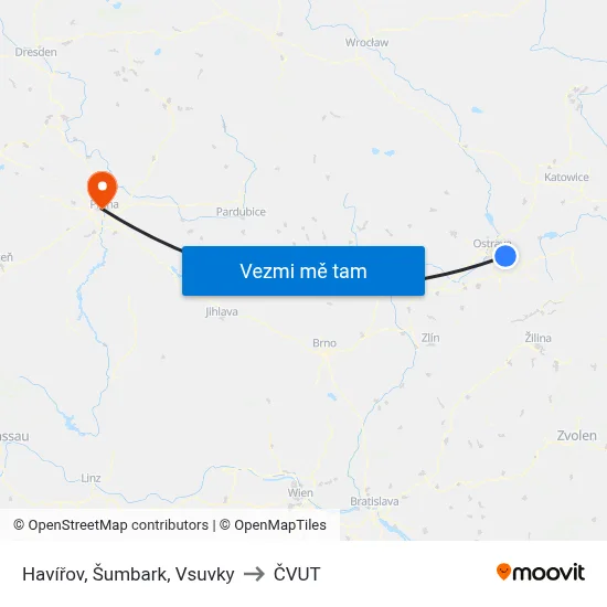 Havířov, Šumbark, Vsuvky to ČVUT map