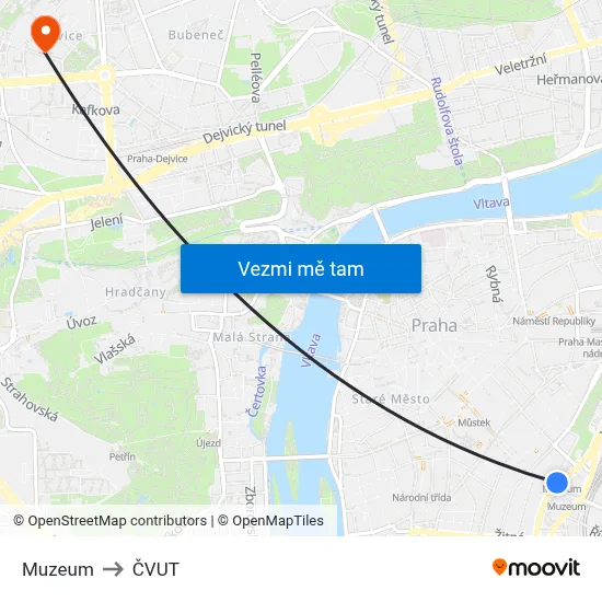 Muzeum to ČVUT map