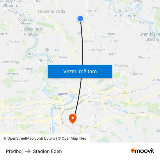 Předboj to Stadion Eden map