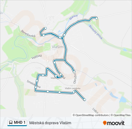 MHD 1  Line Map