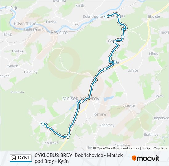  CYK1: карта маршрута
