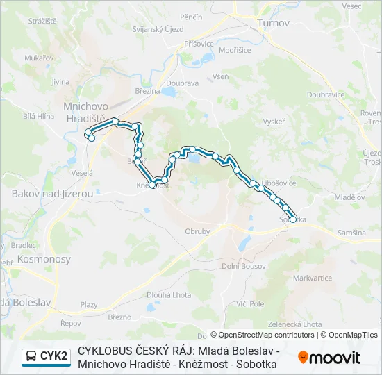  CYK2: карта маршрута