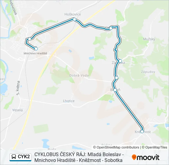 CYK2  Line Map