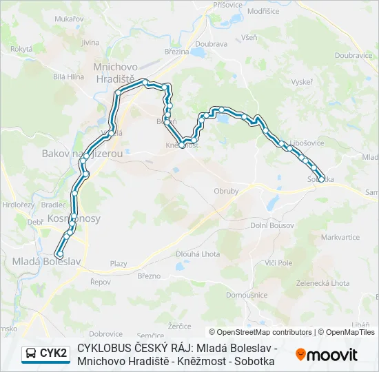 CYK2  Line Map