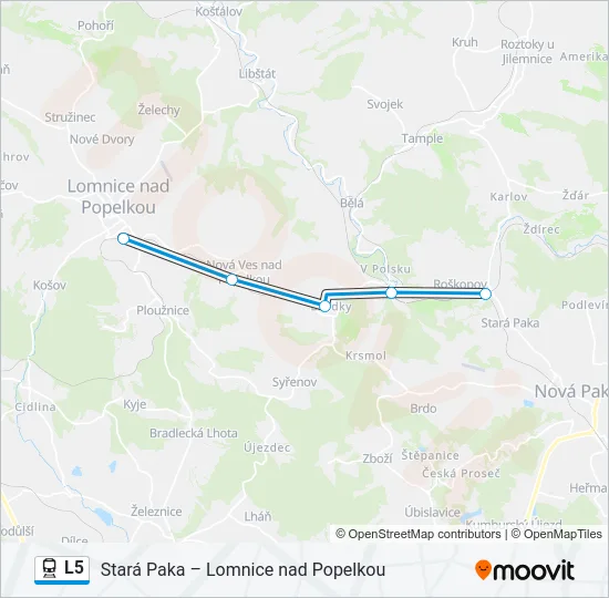 L5 Train Line Map