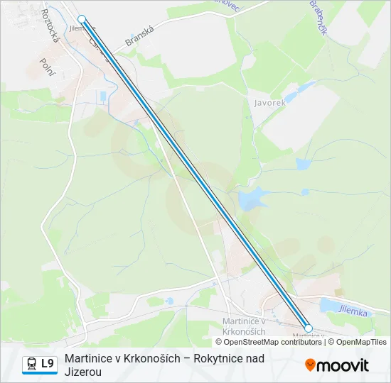 L9 Train Line Map