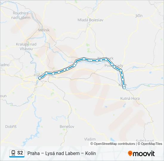 S2 Train Line Map