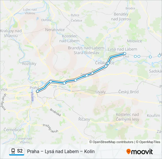 S2 Train Line Map