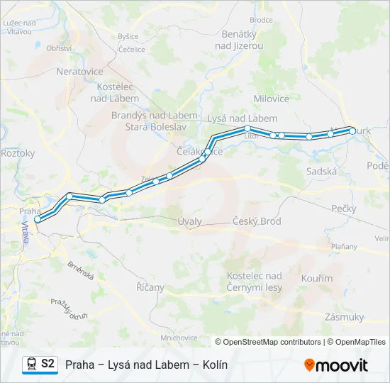 S2 Train Line Map