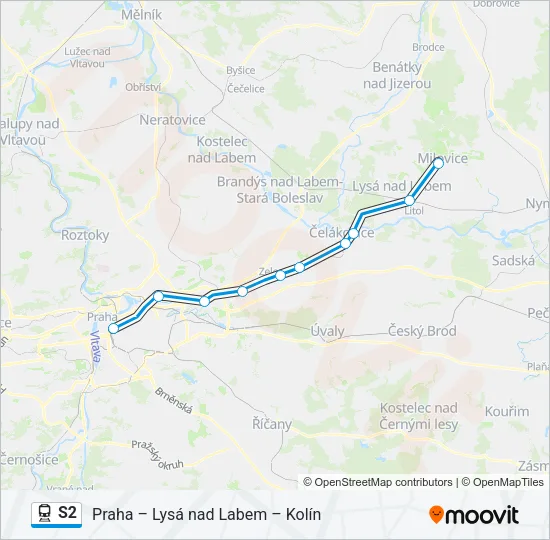 S2 Train Line Map