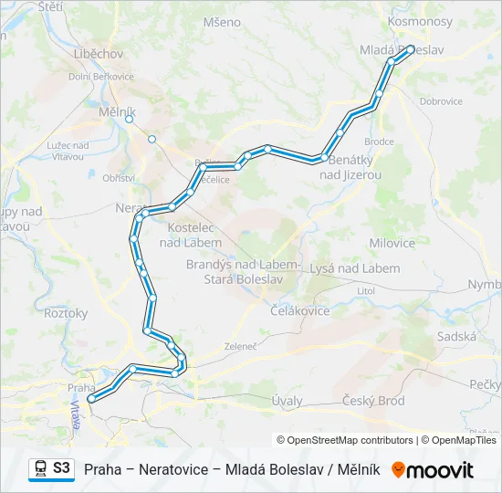 S3 Train Line Map