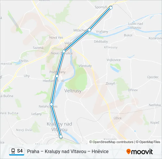 S4 Train Line Map