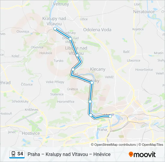S4 Train Line Map