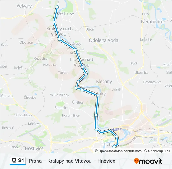 S4 Train Line Map